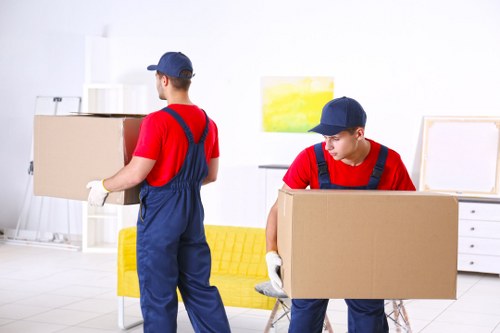 Loading van with furniture for a UK man and van service