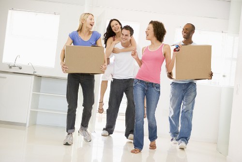 Removal team helping with a home move in Lambeth
