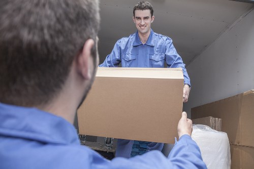 Moving van for a residential move in Lambeth on a typical South London street