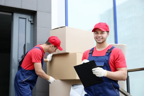 Office removals team planning a move in Lambeth