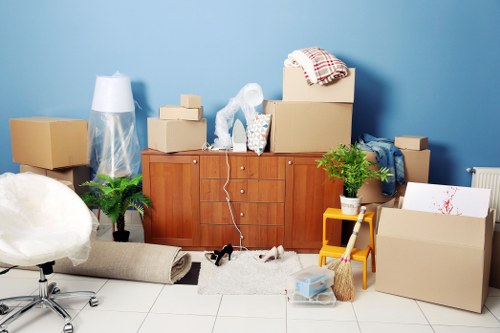 House movers helping with a residential move in Lambeth