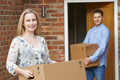 Local van service handling flat move boxes in Lambeth