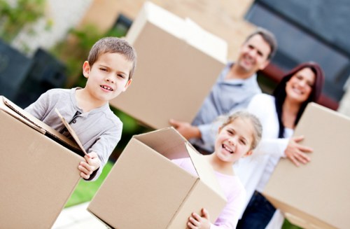 Preparing desks and office items for a business relocation