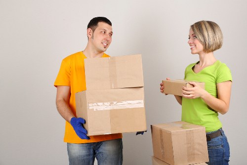Office removals setup for a commercial move in Lambeth
