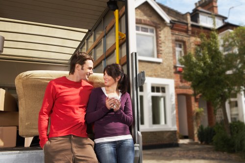 Furniture loading support for a Lambeth flat move